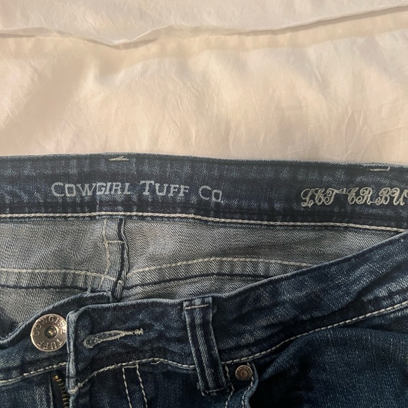 Long 37” inseam! cowgirl tuff straight leg tall jeans - Picture 5 of 6
